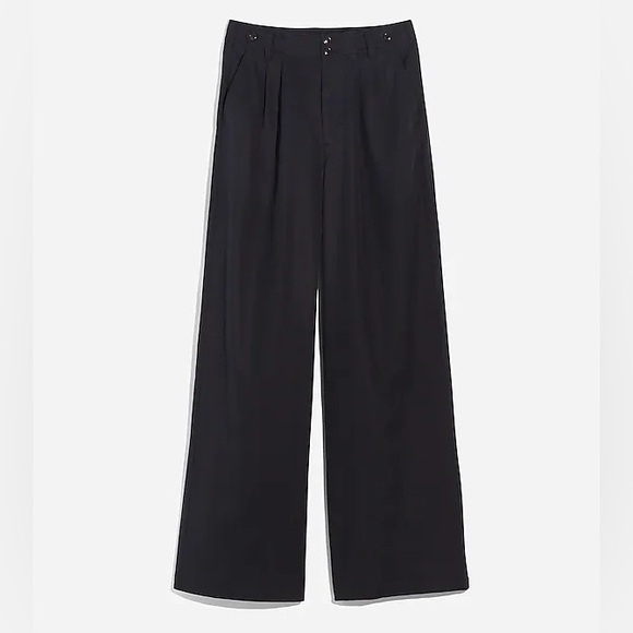 Madewell The Harlow Petite Wide Leg Pant high rise black Size 0P NWT - Picture 5 of 11